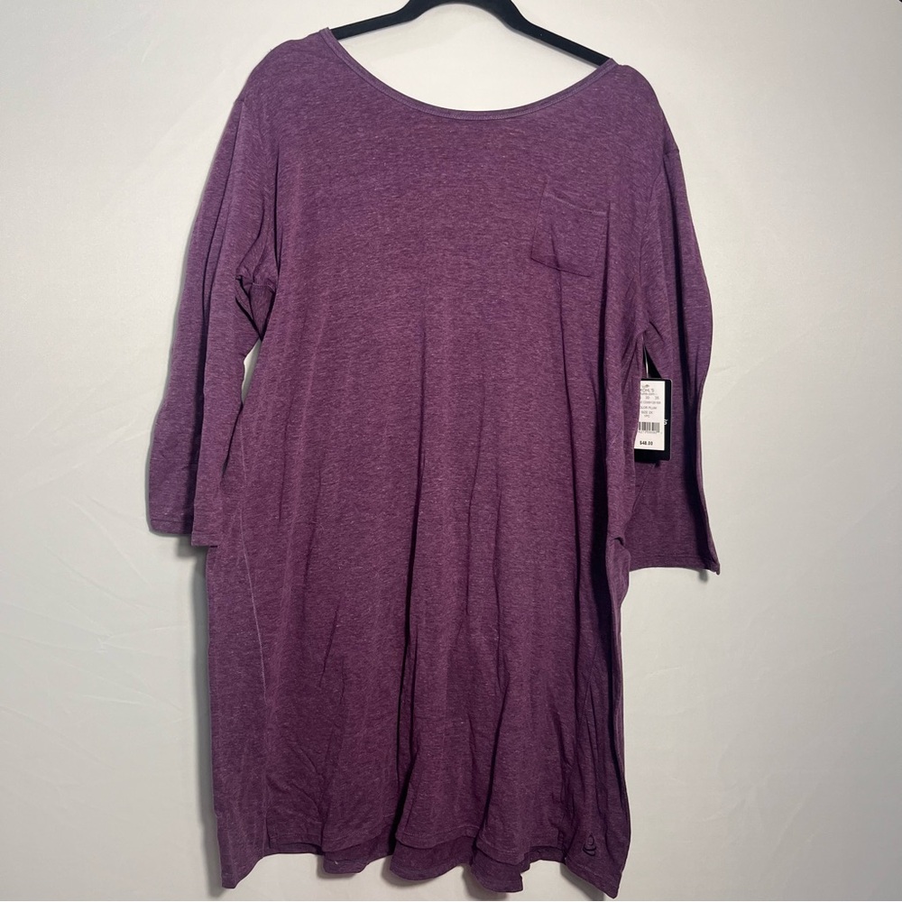Plus Size Cuddl Duds Essentials 3/4 Sleeve Sleepshirt Sz 1X NWT - Picture 3 of 8